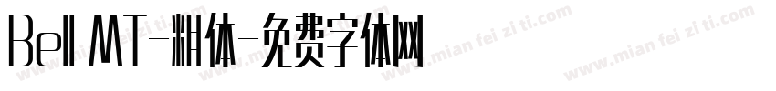 Bell MT-粗体字体转换